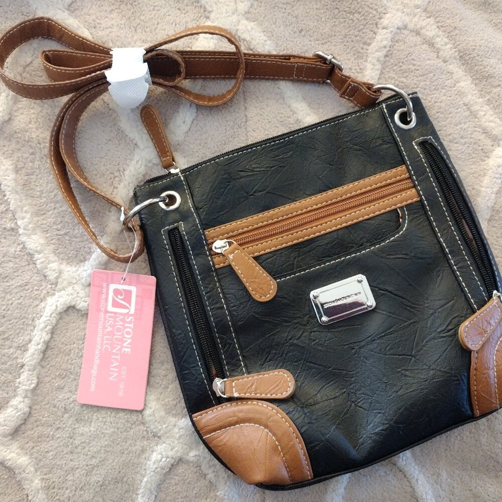 Stone Mountain Leather Crossbody Bag (NWT)
